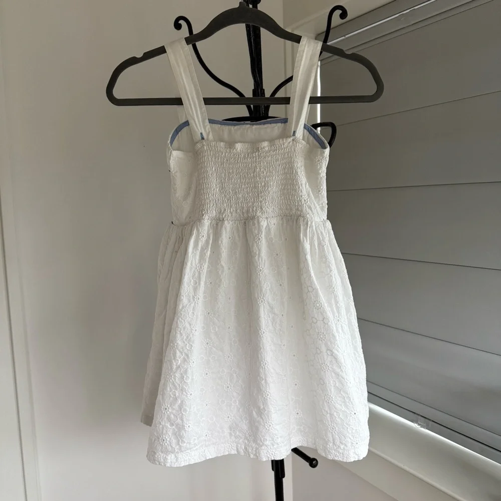 Mini Boden Girls White Eyelet Sundress 6-7Y - Picture 4 of 10